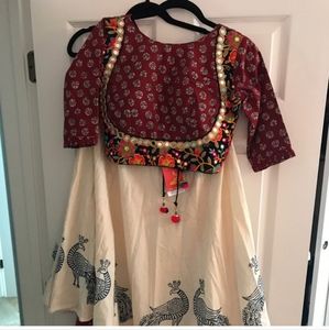 Beautiful Indian dress lehenga chaniya choli with beautiful dupatta. Mirror work